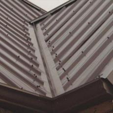 Brown metal roof